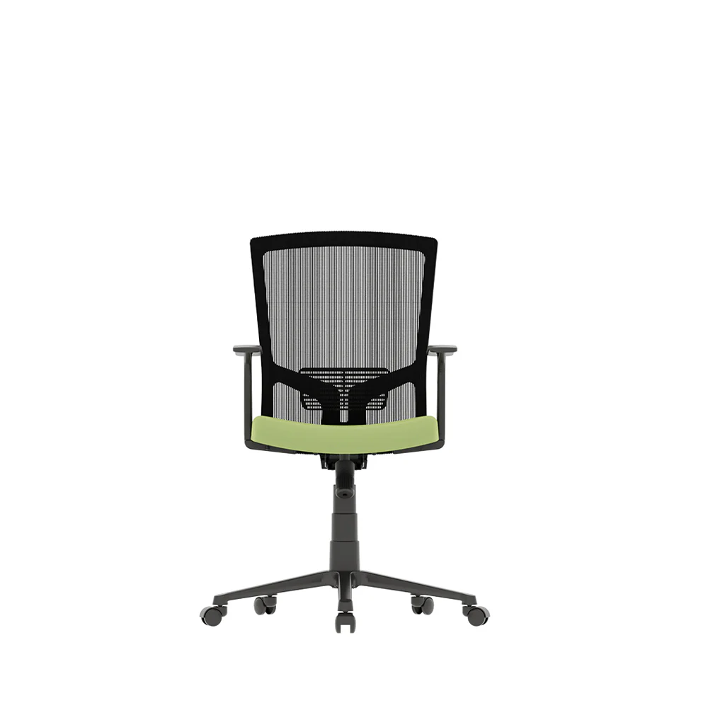 Flow Sustainable Office Chair - Mesh - Mid Back - Moss Green